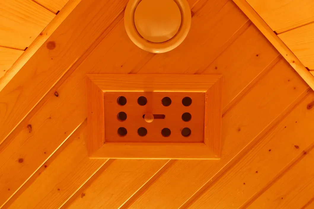 Sala de sauna de madeira para 2 pessoas para sauna infravermelha