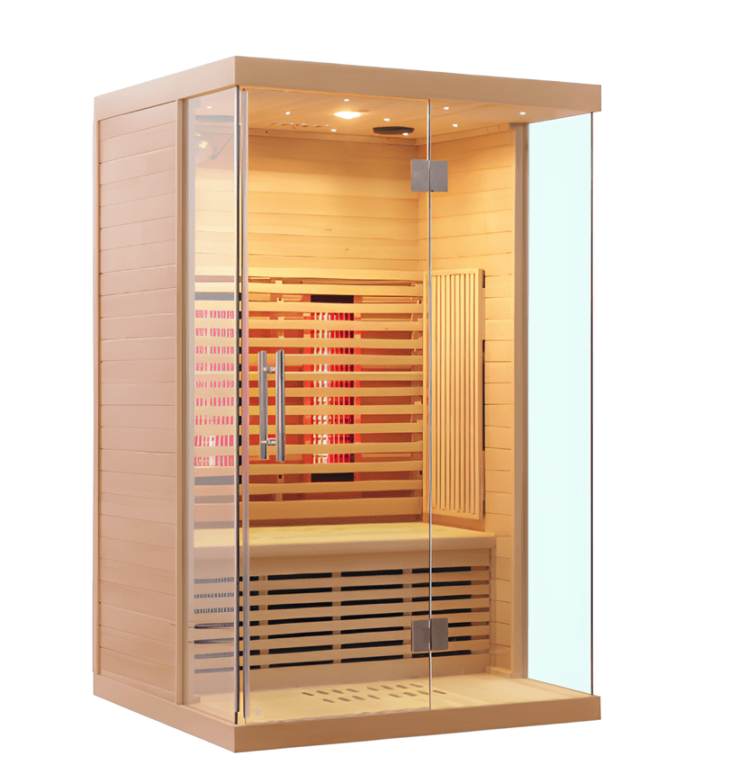 Sauna infravermelha de espectro completo com novo design - Sala de sauna de cura de saúde doméstica para 2 pessoas Sauna infravermelha de espectro completo com novo design - Sala de sauna de cura de saúde doméstica para 2 pessoas